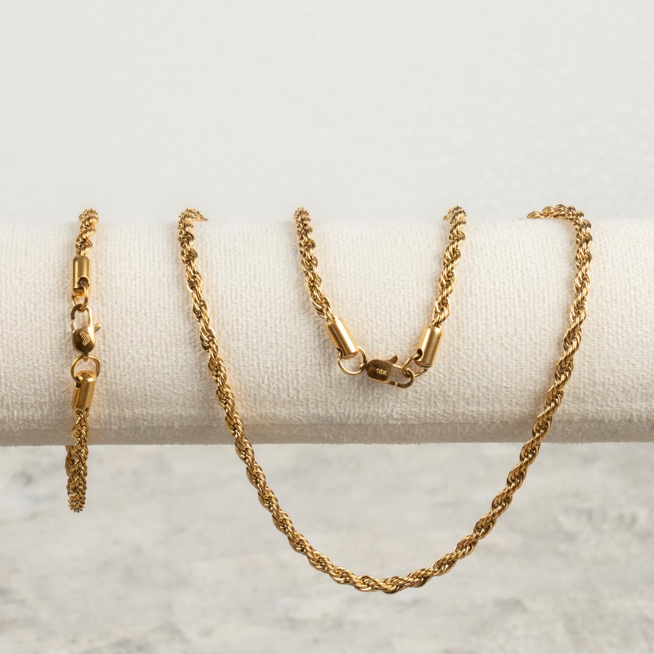 Cadena Leon Oro Laminado 18K (65cm/4mm)