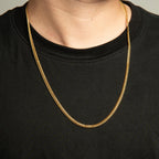 Cadena Roma Oro Laminado 18k (45cm/4mm)