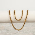 Cadena Rustica Oro Laminado 18K (45cm/4mm)