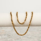 Cadena Rustica Oro Laminado 18K (45cm/4mm)