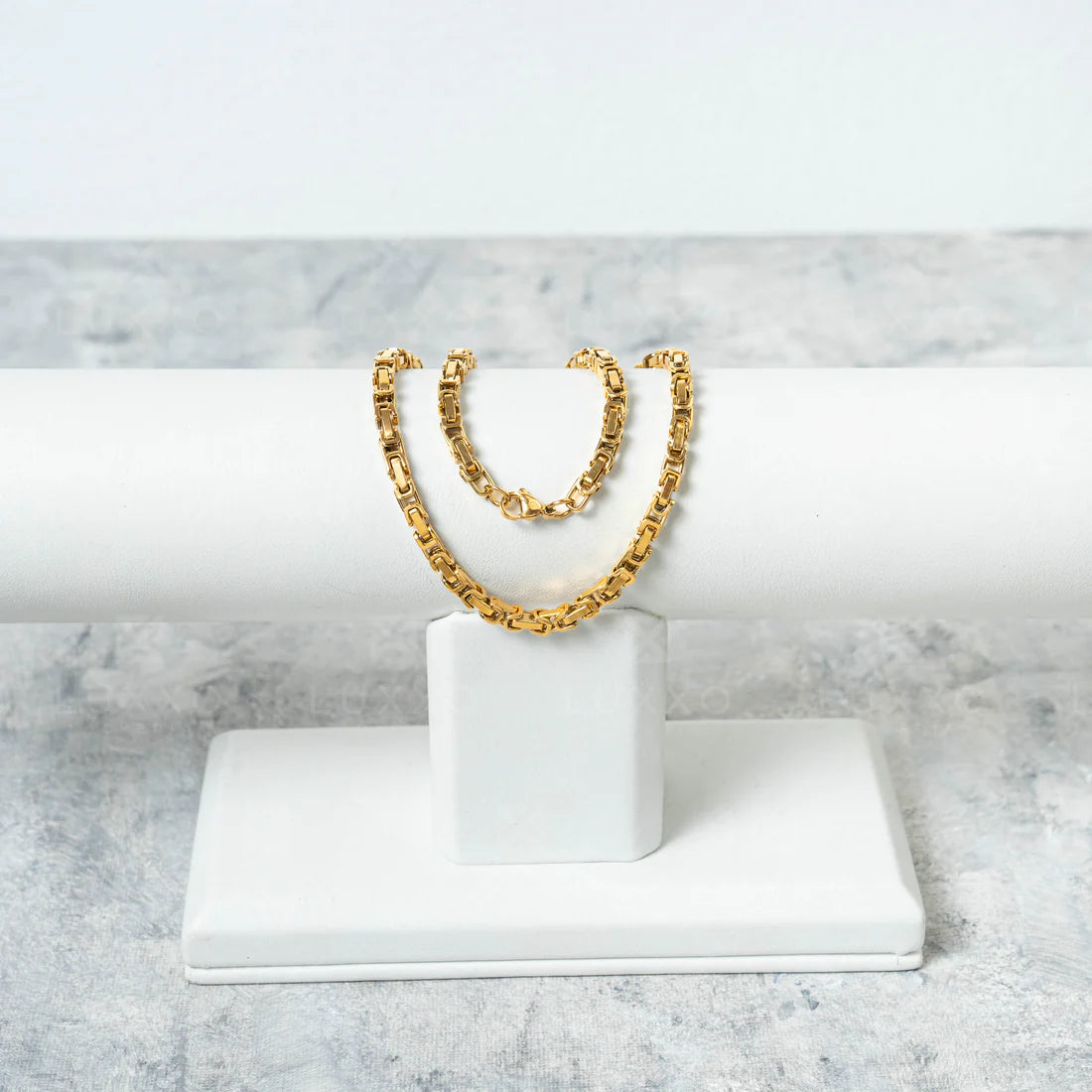 Cadena Rustica Oro Laminado 18K (45cm/4mm)